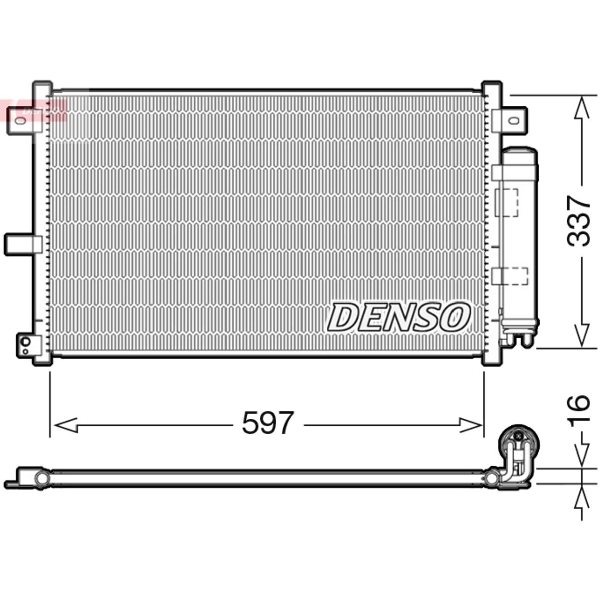 Lauhdutin, ilmastointilaite DENSO DCN44001