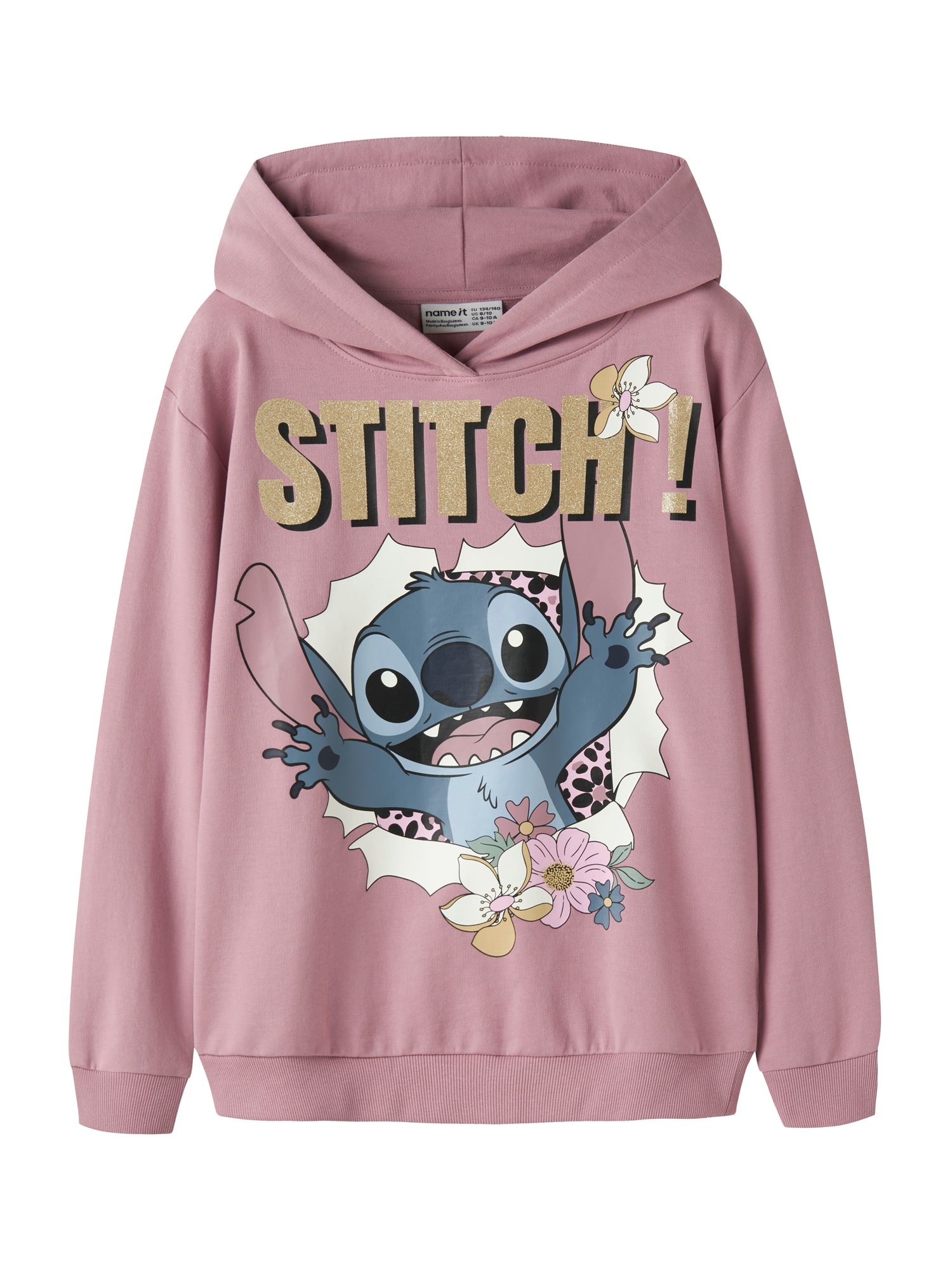 NAME IT Collegepaita 'NKFJYNDA STITCH'  kitti / laivastonsininen / lila / valkoinen