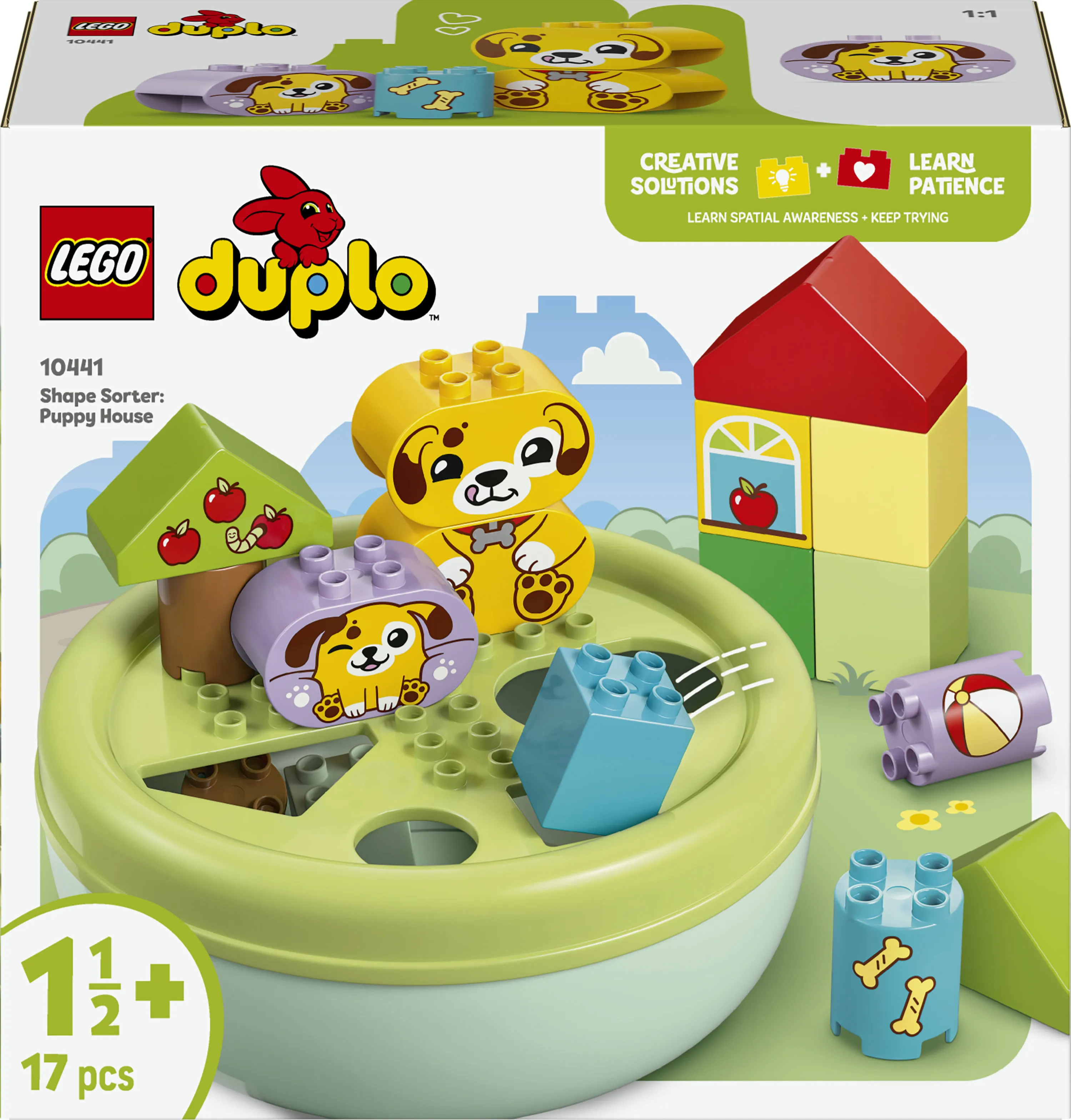 LEGO DUPLO 10441 Opetellaan muotoja: Koiranpentujen talo