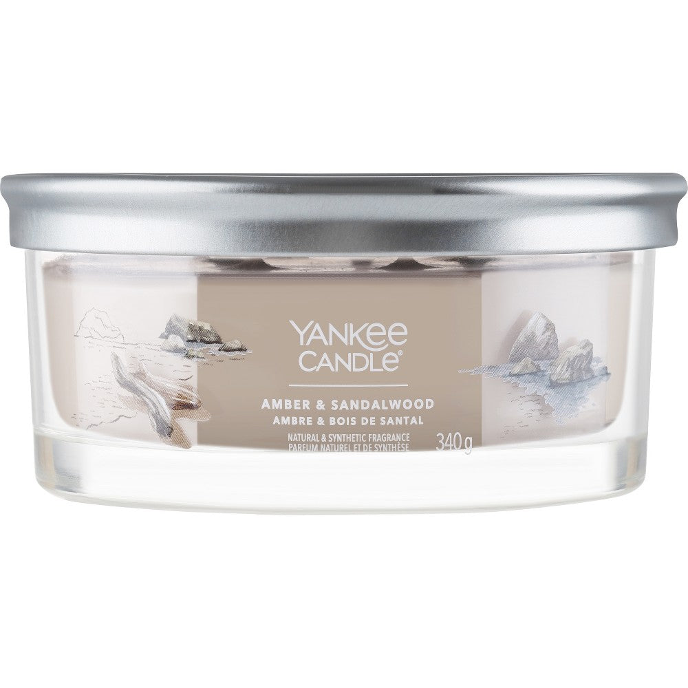 Yankee Candle Amber ja santelipuu kynttilä (meripihka ja santelipuu) - 340g