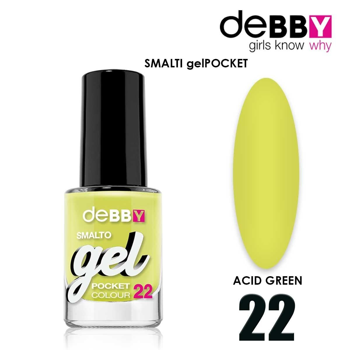 Debby Gel-lakka Pocket 22 Happovihreä
