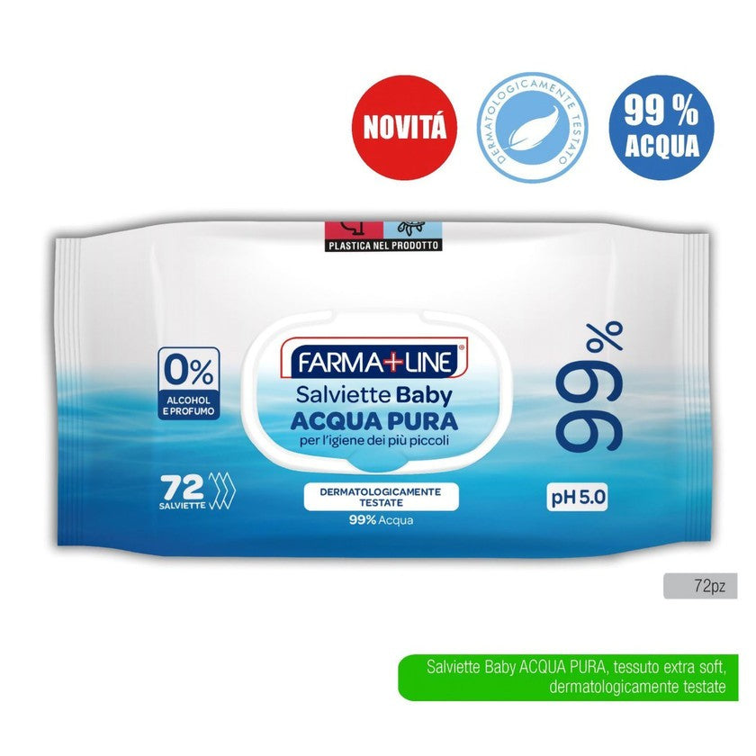 Farmaline Pyyhkeet 72 kpl Popupilla 99% vettä