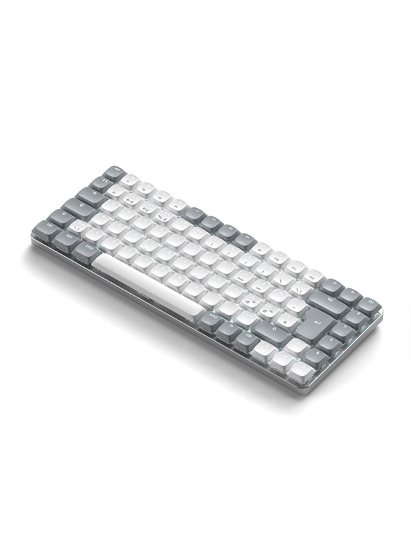 Satechi SM1 Slim Mechanical Backlit Keyboard Nordic Layout - Light Grey - Näppäimistö - ilman numeronäppäimiä - Pohjoismainen - Valkoinen