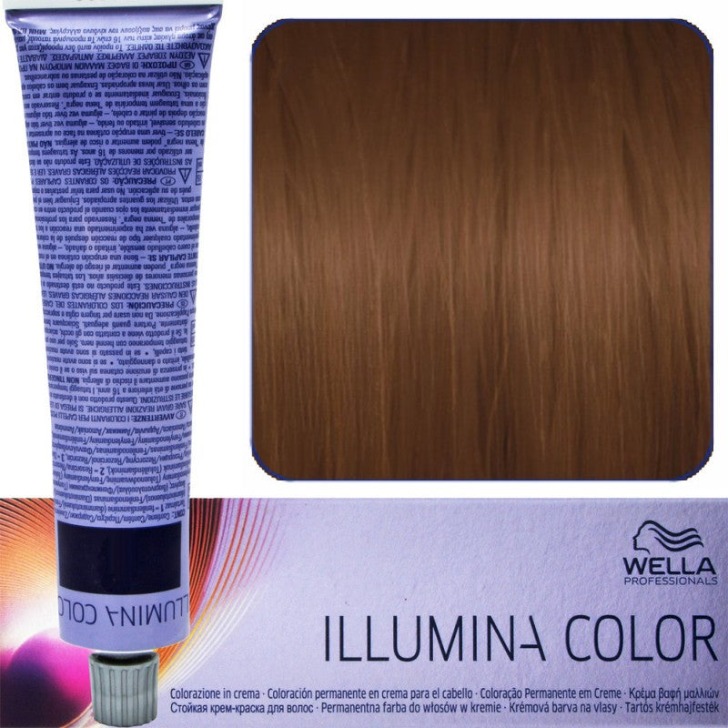 WELLA ILLUMINA COLOR Hiusväri 60ml 6/37 - Tumma kultainen hiekanvaalea