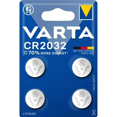 Varta Varta CR2032 litium-nappiparisto - 4 kpl 6032101404 Vastaa: N/A