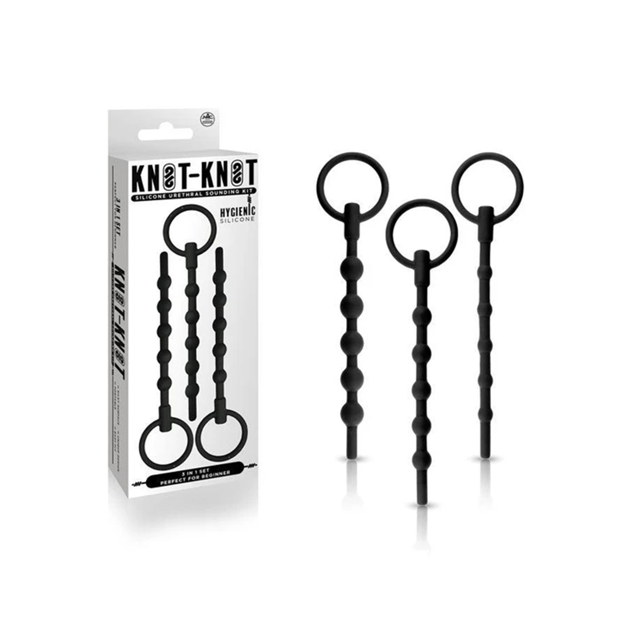 Knot Knot Black Urethral Sounding Kit Dilaattoripaketti