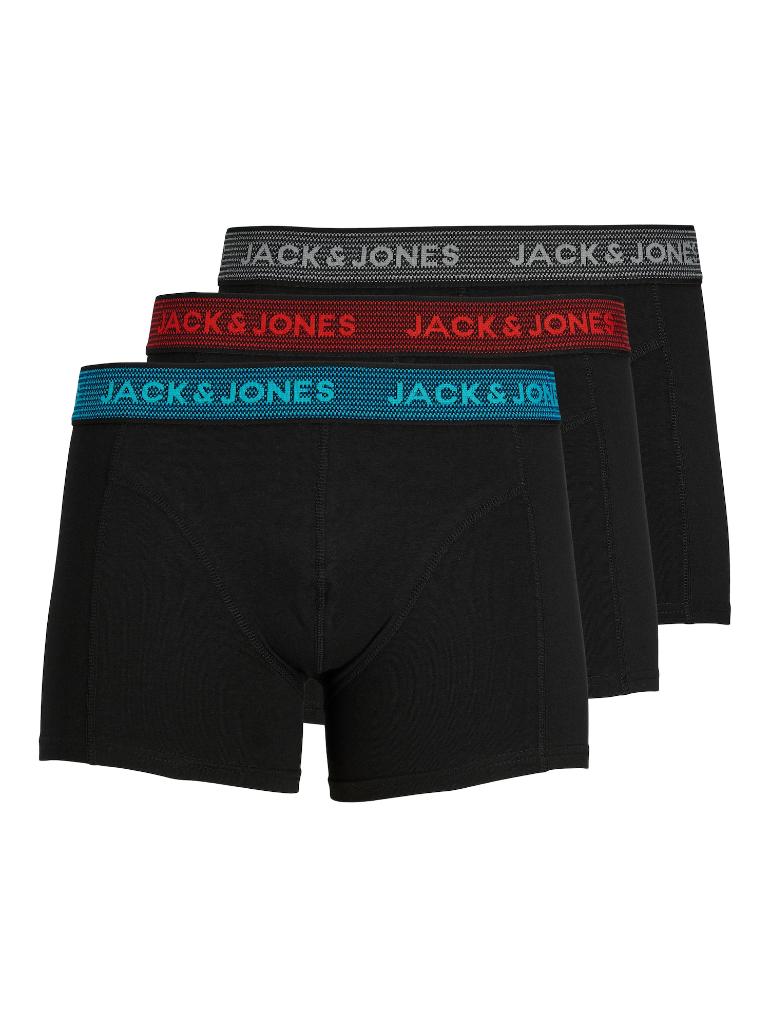 JACK & JONES Bokserishortsit taivaansininen / vaaleanharmaa / punainen / musta