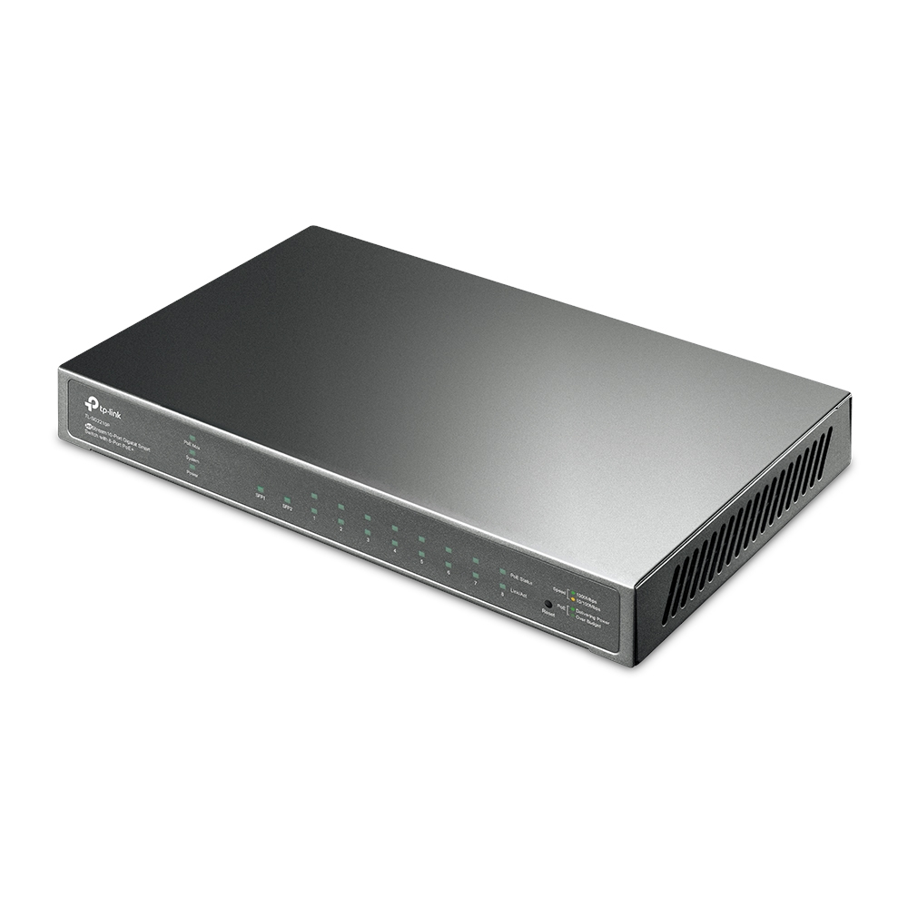 Tp-link Jetstream Tl-sg2008 Verkkokytkin Hallittu L2/l2+ Gigabit Ethernet (10/100/1000) Musta