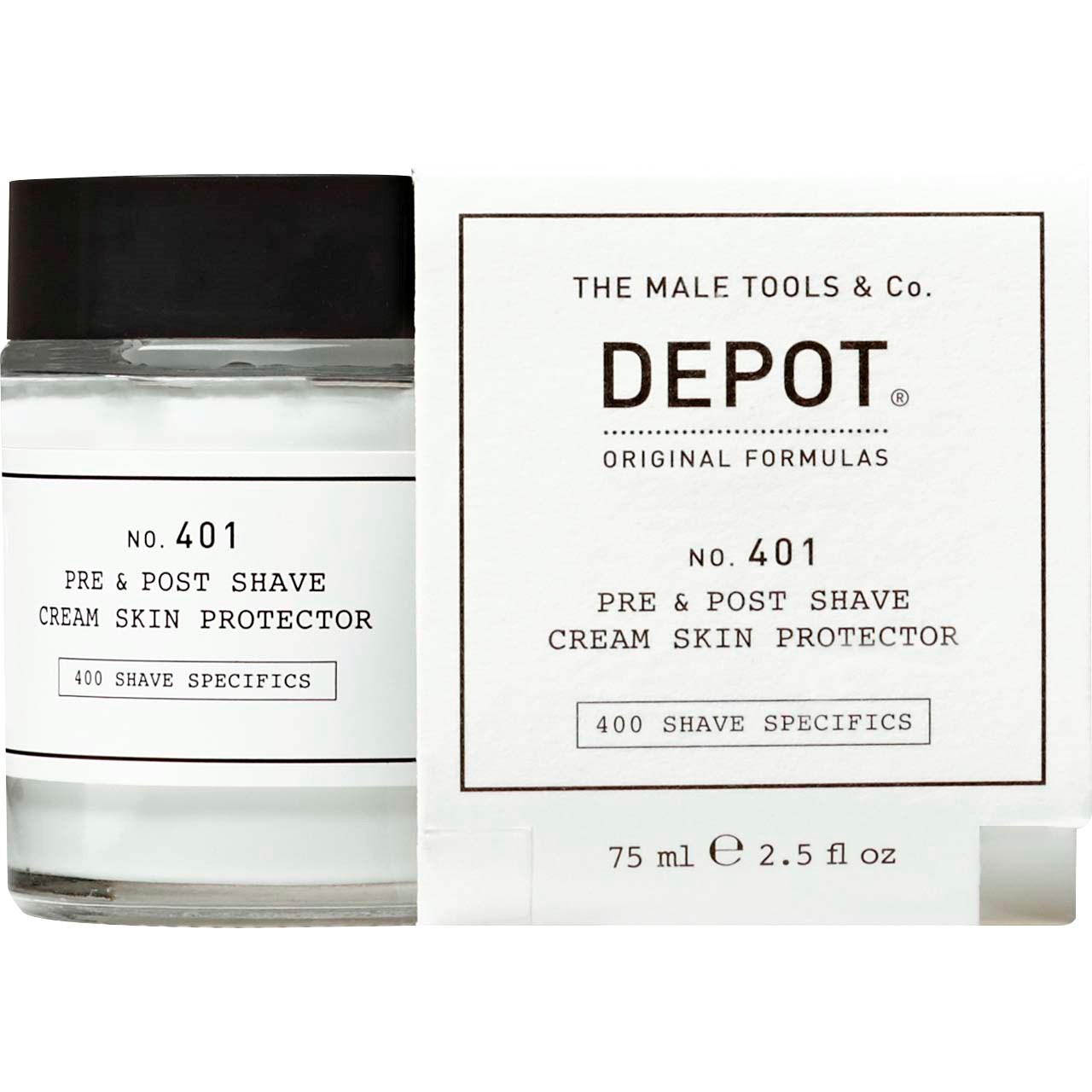 DEPOT MALE TOOLS No. 401 Pre & Post Shave Cream Skin Protector 75 ml