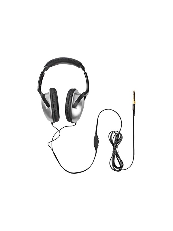 Nedis Over-Ear Langalliset Kuulokkeet | 3.5 mm | Kaapelin pituus: 2.70 m | Äänenvoimakkuuden Säätö | Hopea / Musta