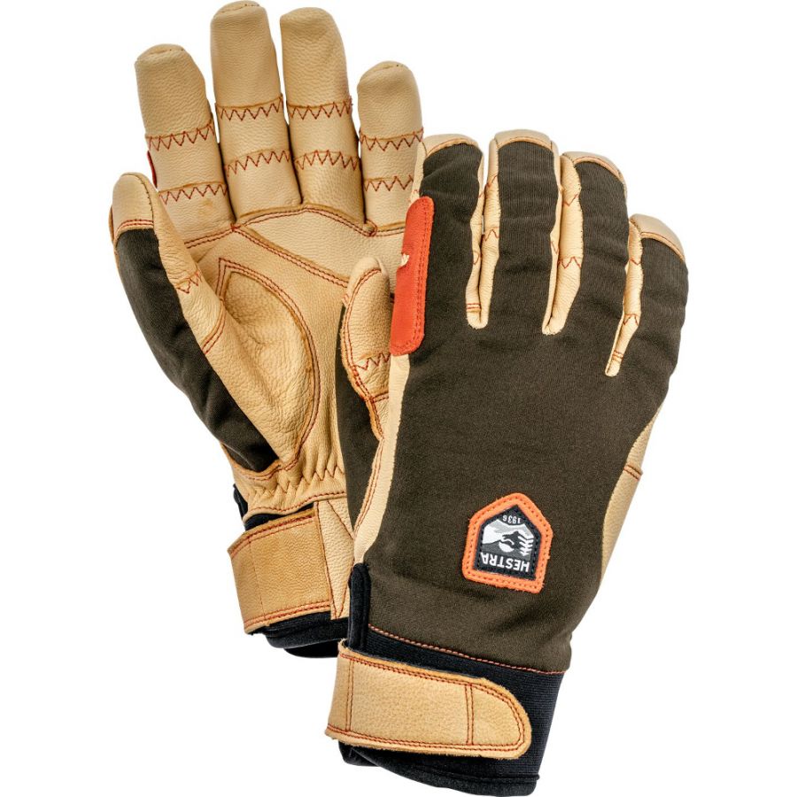 Hestra Ergo Grip Active - 5 Finger Dark Forest/Natural Brown - 6