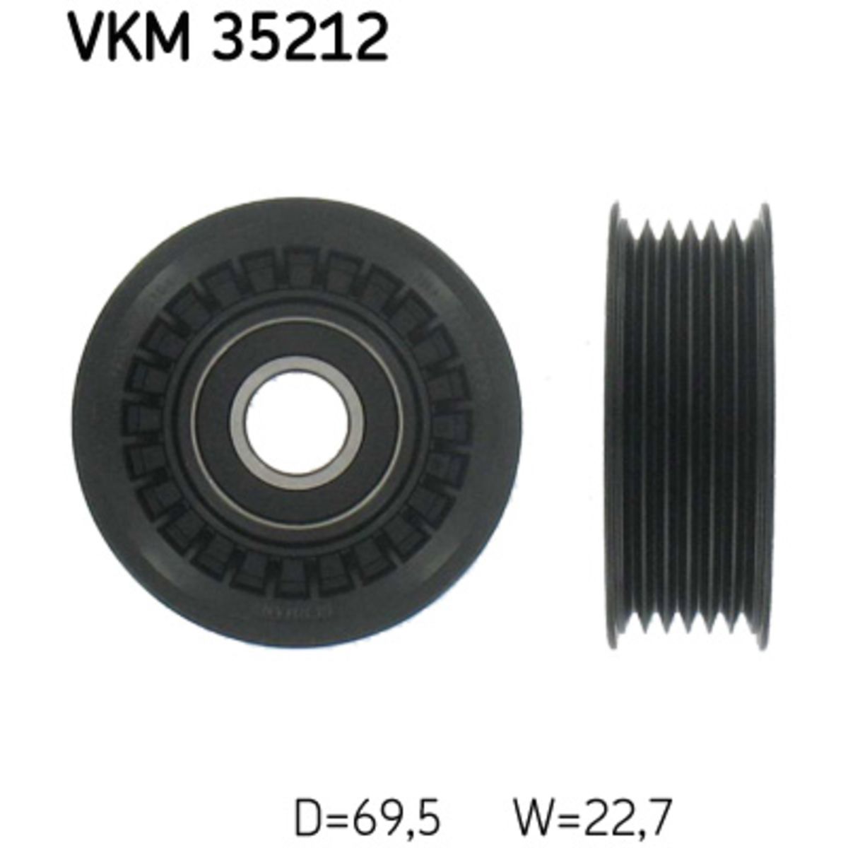 Ohjainrulla, moniurahihna SKF VKM 35212