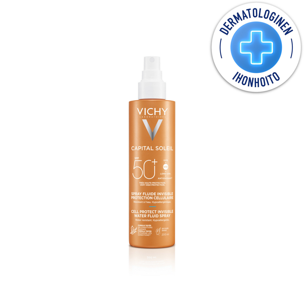 Vichy Capital Soleil Cell Protect SPF50+ aurinkosuojasuihke 200 ml