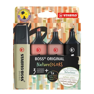 Stabilo STABILO BOSS ORIGINAL Nature Colors 4 Pakkaus Versio 1 266920 Vastaa: N/A