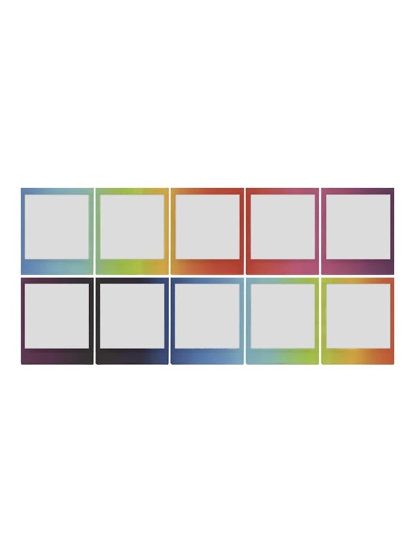 Square 'Rainbow' Instant Picture Film 10 Pc(S) 76.2 X