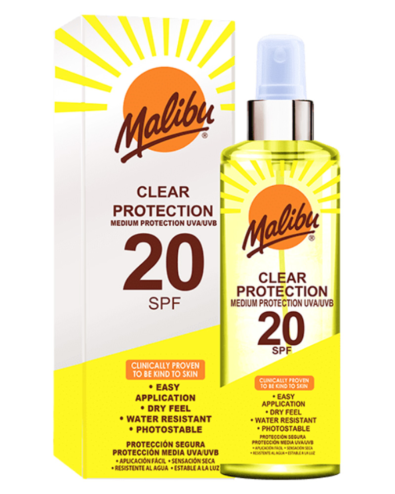 Malibu Clear Protection Spray SPF20 250ml
