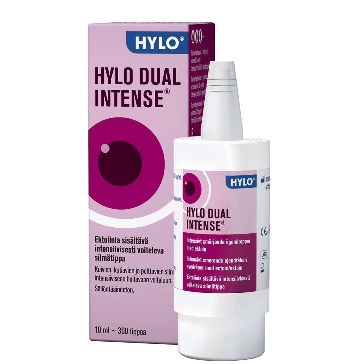 HYLO Dual Intense hyaluronihappo 2,0 mg/ml + ektoiini 20 mg/ml 10 ml