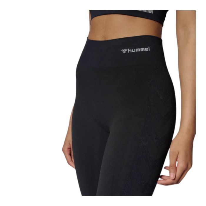 Hummel Clea Seamless Mid Waist Tights K. XS Musta Naiset