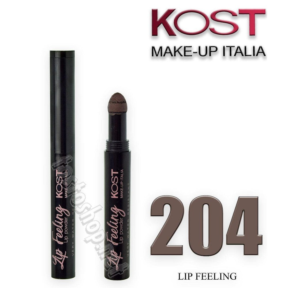 Vesitiivis huulipunan puuteri Lip Feeling Kost 204