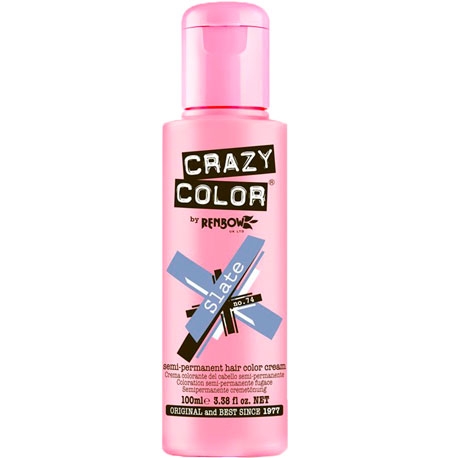 Renbow Crazy Color Puolikiinteä hiusväri - 74 liuskekivi