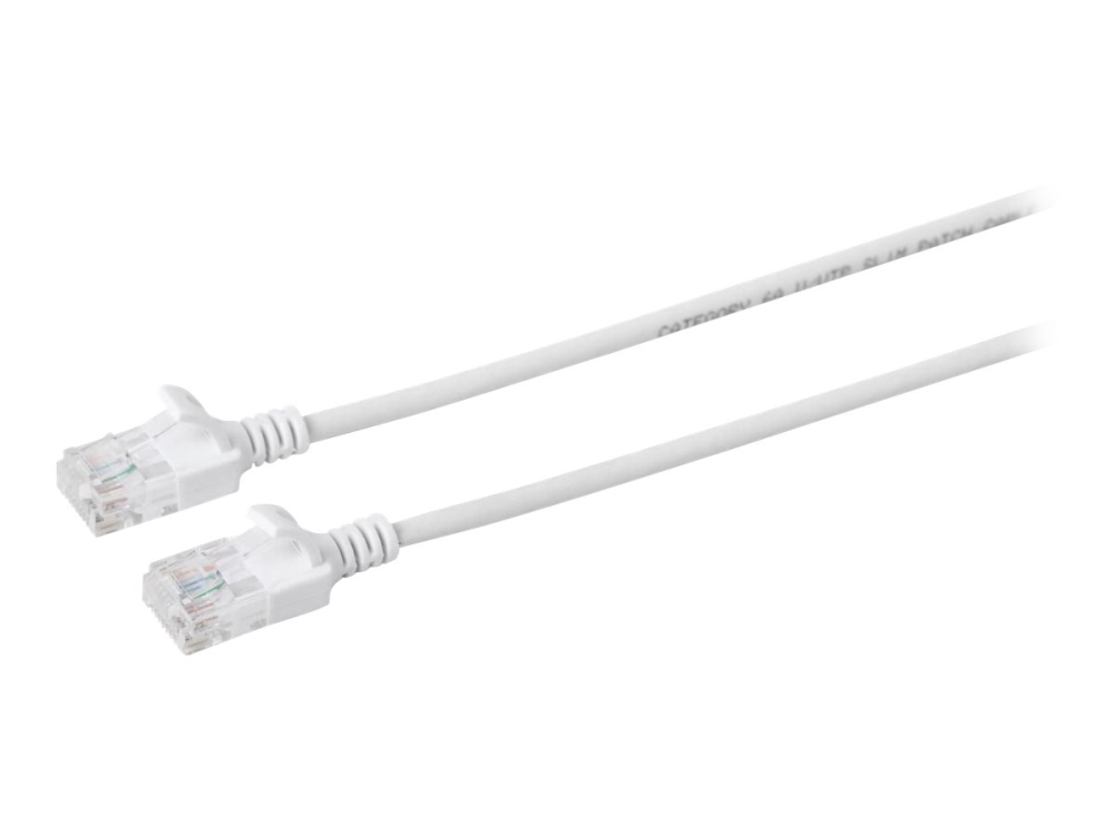 MicroConnect Cat6a U/UTP RJ45 0.25m -verkkokaapeli, valkoinen