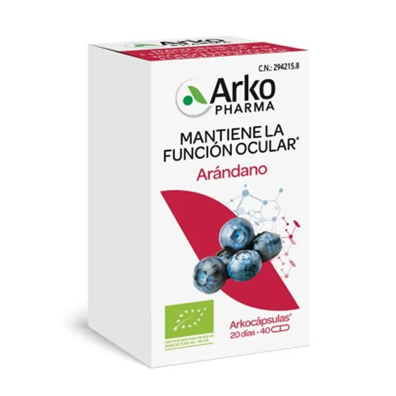 Arkopharma Mustikka Luomu 40 Kapselia