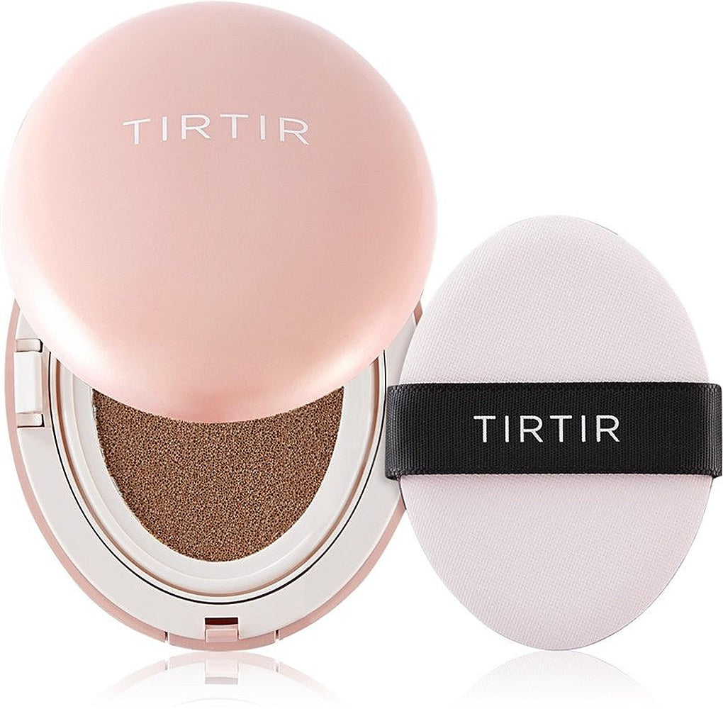 TIRTIR Mask Fit All Cover Mattifying Cushion Foundation -meikkivoide, väri 43N, tumma kaakao, 18 g