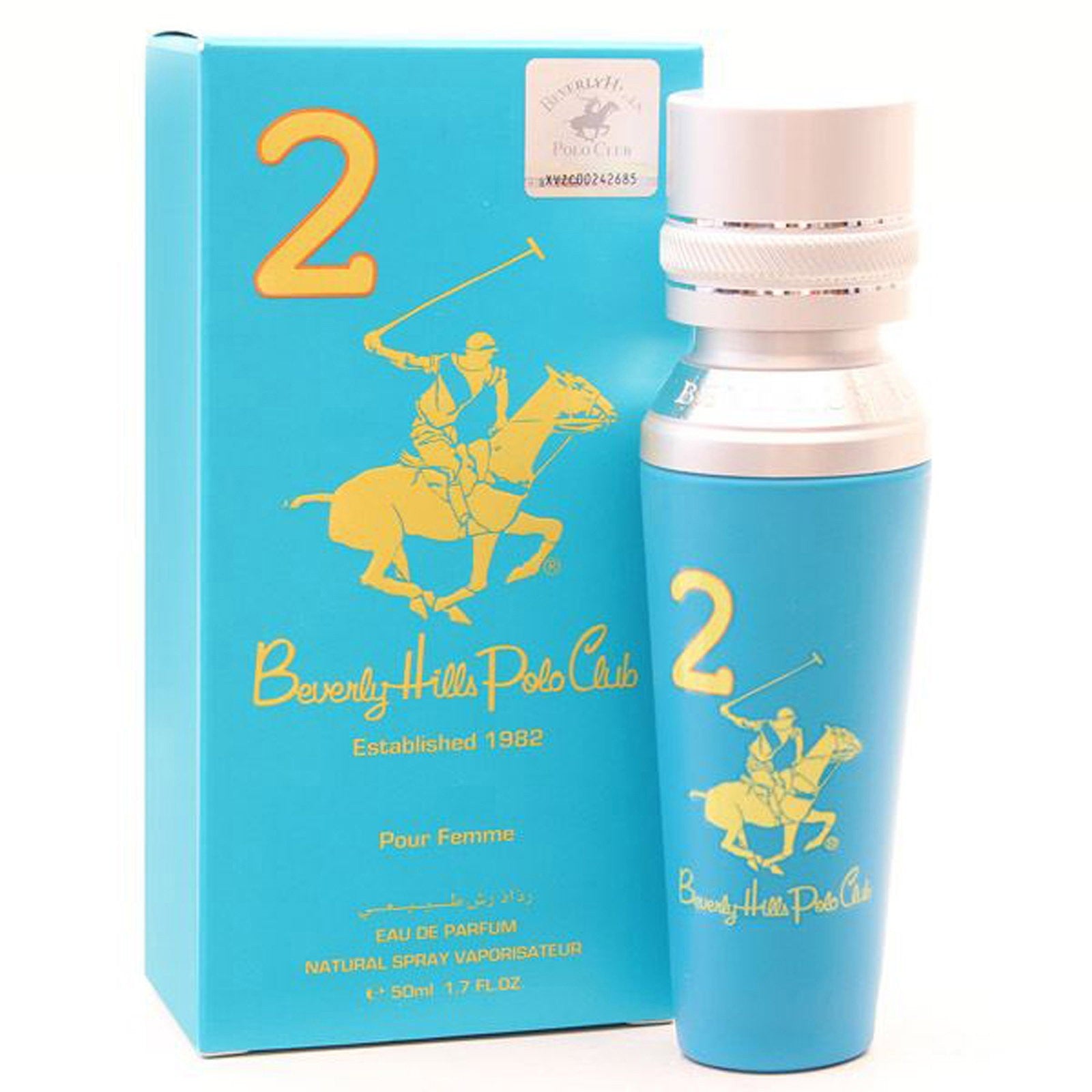 Beverly Hills Polo Club, No.2, Eau De Parfum, naisille, 50 ml