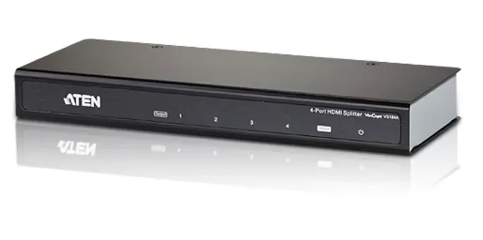 ATEN VS184A-AT-G 4-porttinen HDMI -jakaja, musta