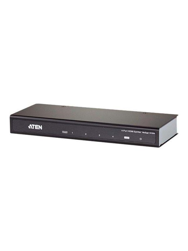 ATEN VS184A-AT-G 4-porttinen HDMI -jakaja, musta
