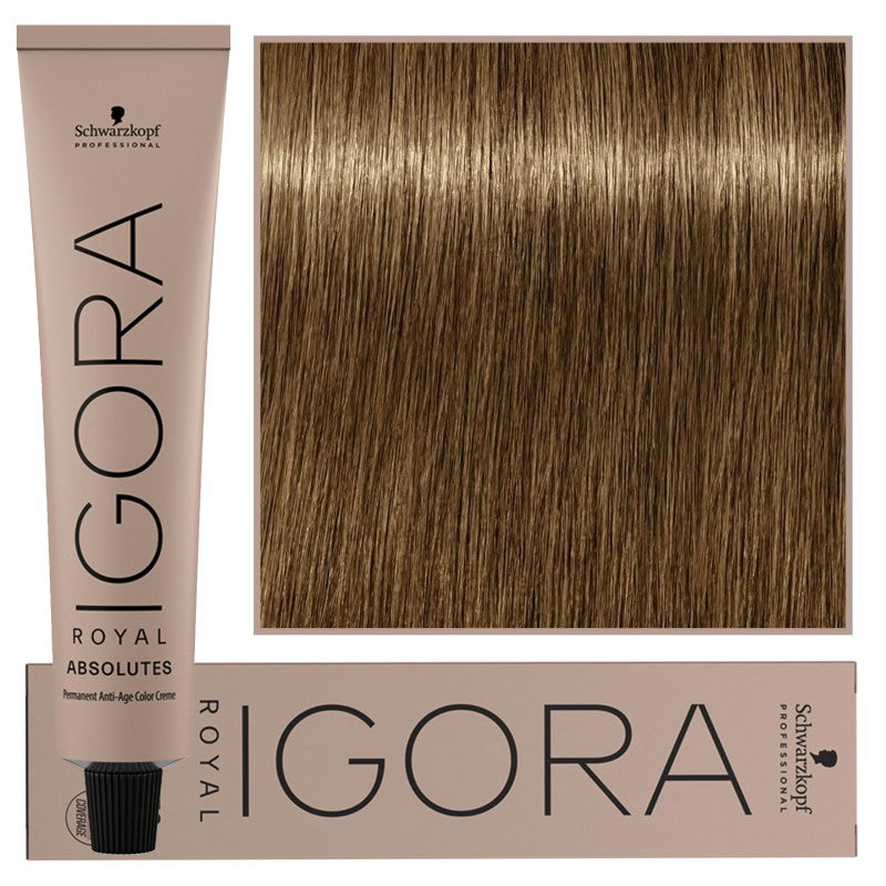 Schwarzkopf Professional Igora Royal Absolutes Pysyvä kollageenihiusväri 60 ml 7-450 | Keskivaalea beige kultainen luonnollinen