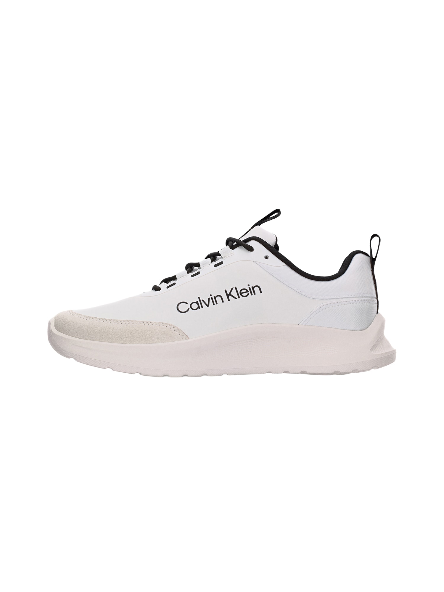 Calvin Klein Matalavartiset tennarit 'Essential Lightweight Runner' taupe / musta / valkoinen