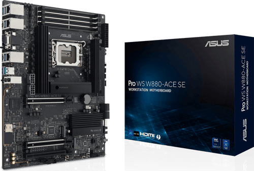 ASUS Pro WS W880-ACE SE Emolevy - Intel W880 - Intel LGA1851 - DDR5 RAM - ATX