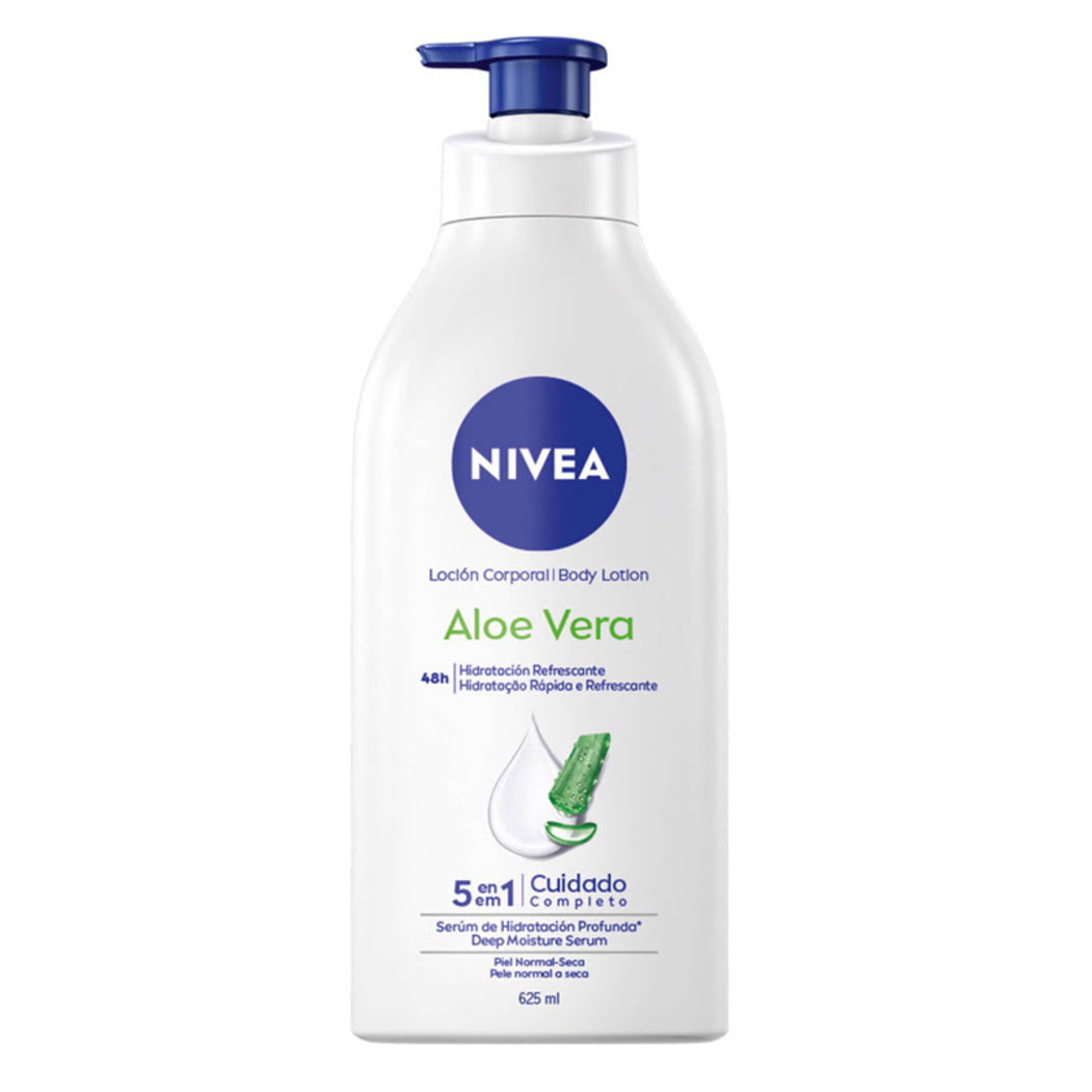 Nivea Aloe Vera Body Lotion Xxl -annostelija 625 ml