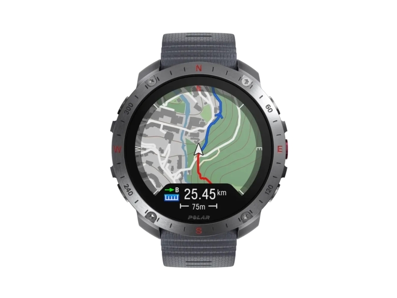 Polar Grit X2 Pro Premium Outdoor-urheilukello, hopea/harmaa S-L