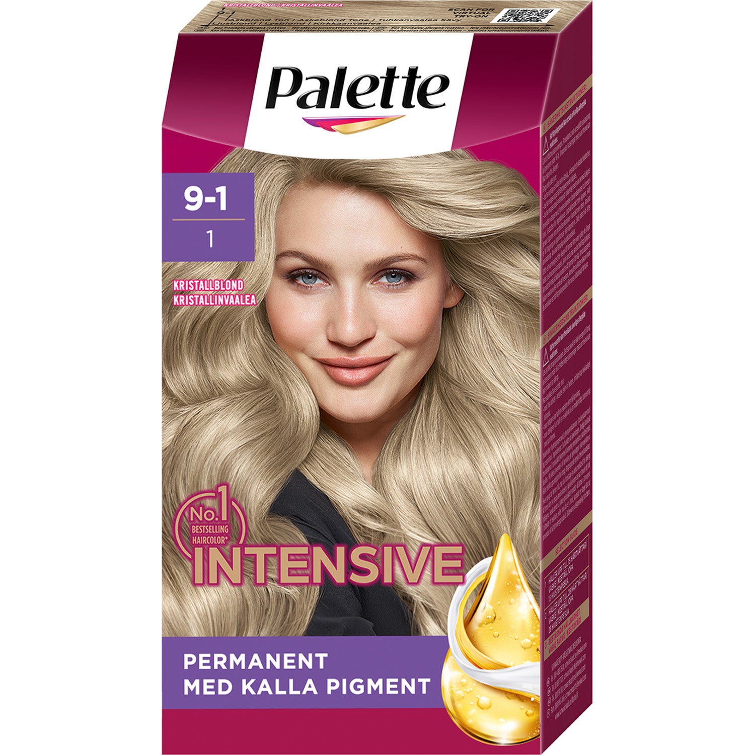 PALETTE Intensive Creme Coloration 9-1 Diamond Blonde - 1 pcs