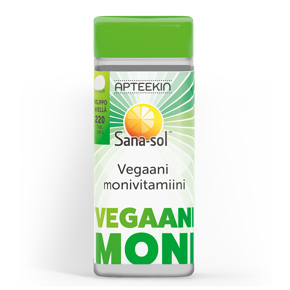 Sana-sol Vegaani monivitamiini 220 tabl