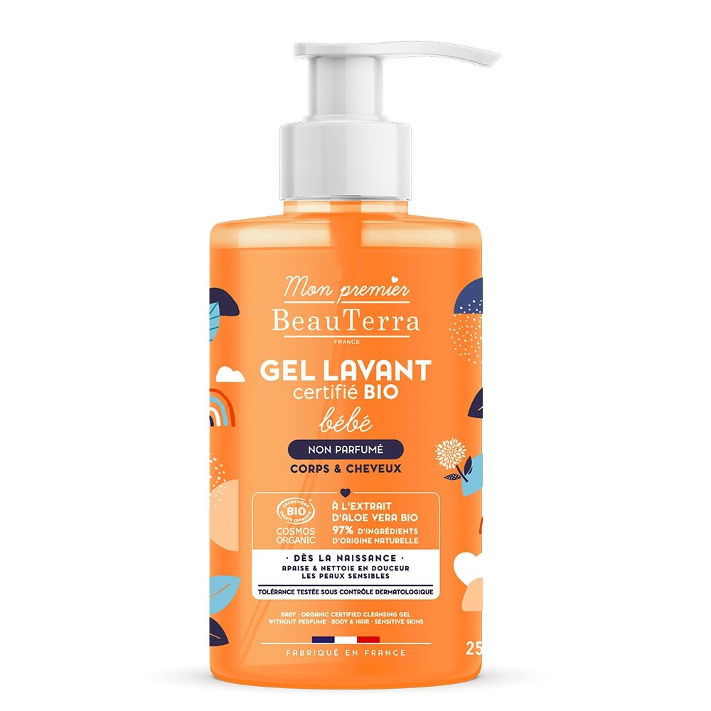 Beauterra Bio Bebé suihkugeeli ilman hajustetta 750ml