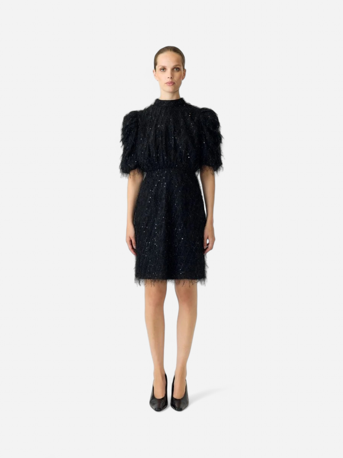 Y.A.S naisten mekko Yasilza Sequin Dress, musta