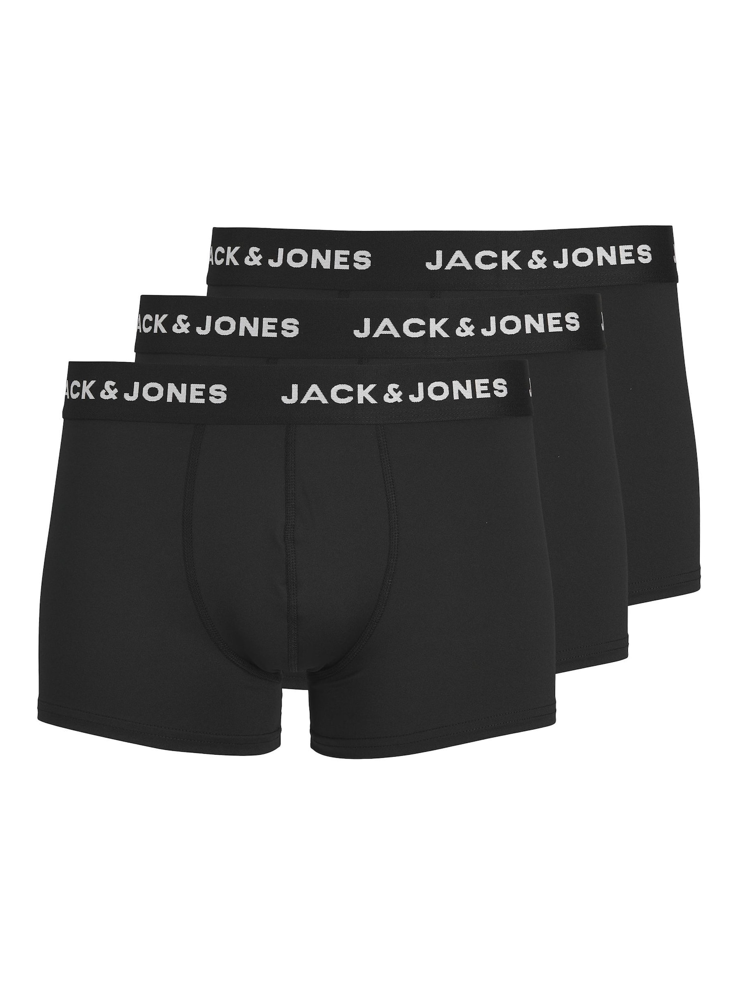 JACK & JONES Bokserishortsit musta / valkoinen