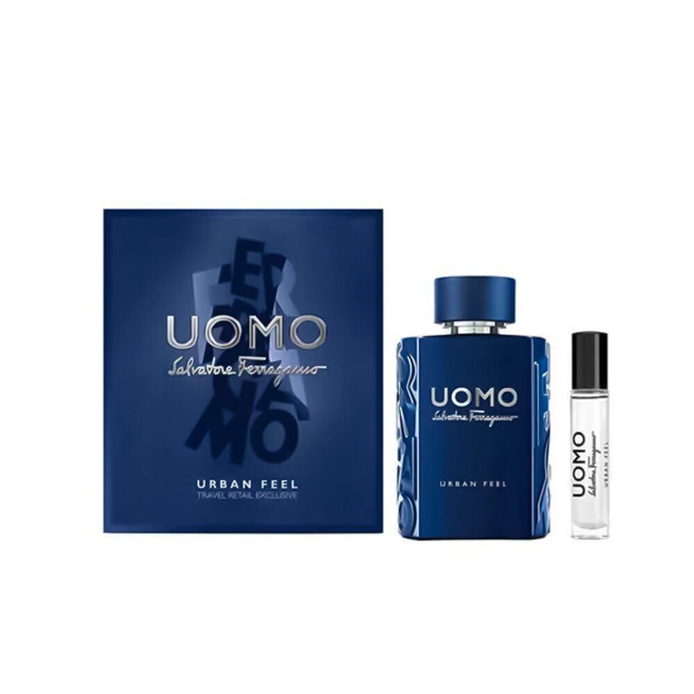 Sarja Salvatore FerragamoUomo Urban Feel, Eau de Toilette, miehille, 10 ml + Uomo Urban Feel, Eau de Toilette, miehille, 100 ml