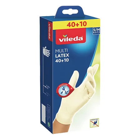 Vileda Multi Latex S/M Kertakäyttökäsineet - 50 kappaletta
