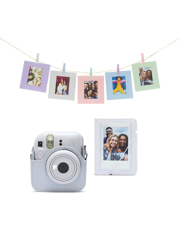 Fujifilm instax mini 12 Lisätarvike Kit - Clay Valkoinen