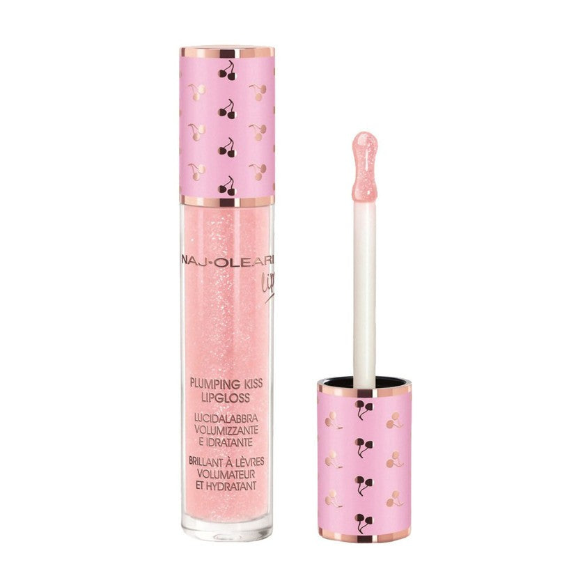 Naj·Oleari Plumping Kiss - Volyymi ja kosteuttava huulikiilto 02 - Cotton Candy Pink