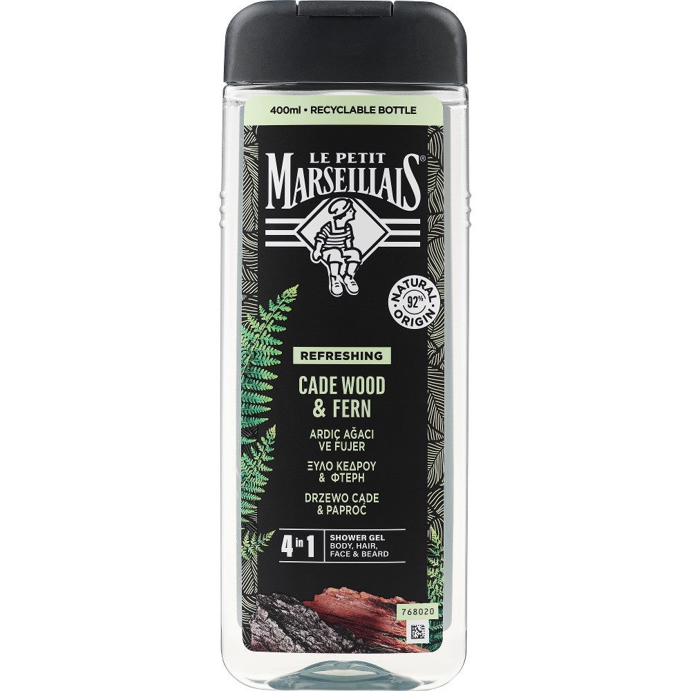 Le petit marseillais Cade Legno e Felce suihkugeeli - 400 ml