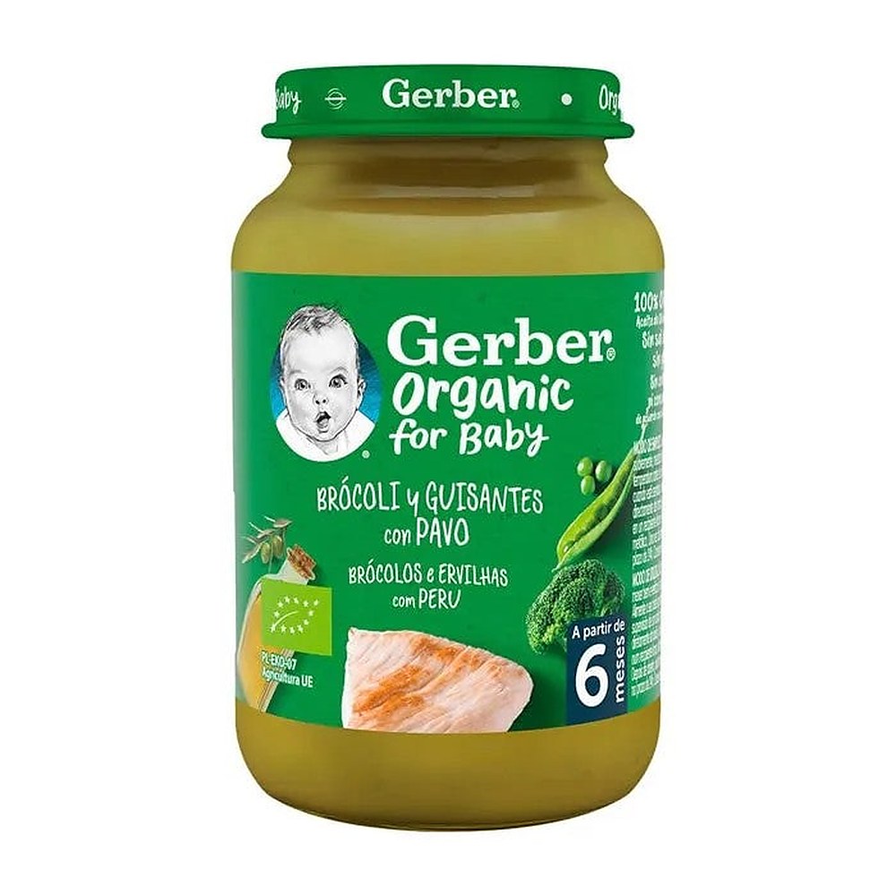 Gerber Parsakaali Herneet Luomuna Kalkkunalla 190 g — Lasten Sose
