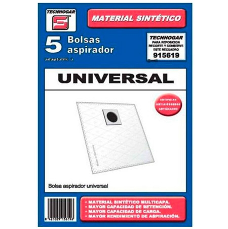Tecnhogar Universal pölynimuripussit - 5 kpl