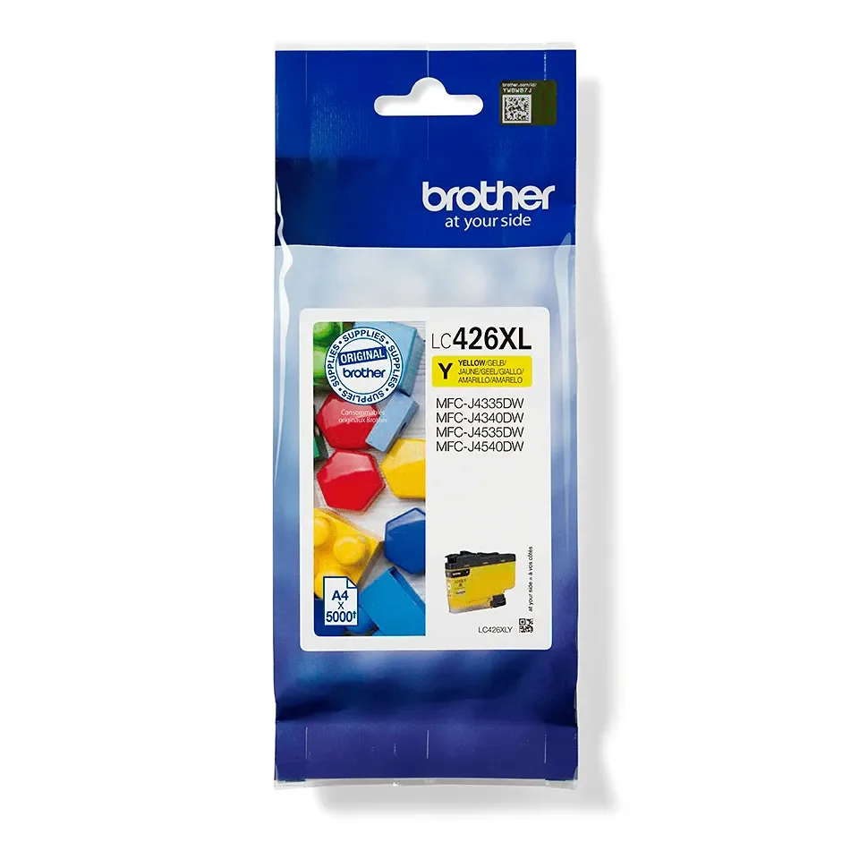 Brother LC426XLY Suuren kapasiteetin -mustekasetti, keltainen