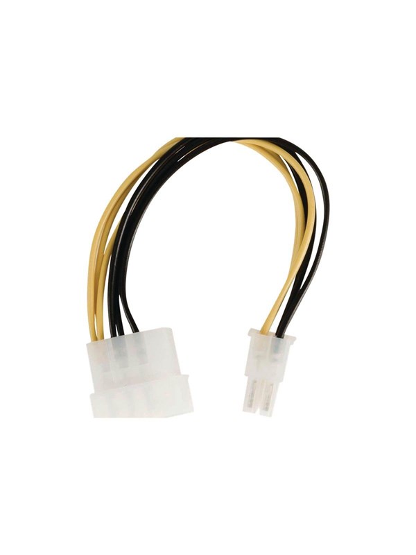 Nedis Sisäinen Virtakaapeli | Molex uros | PCI Express uros | Kullattu | 0.20 m | Pyöreä | PVC | Keltainen / Musta | Kirjekuori