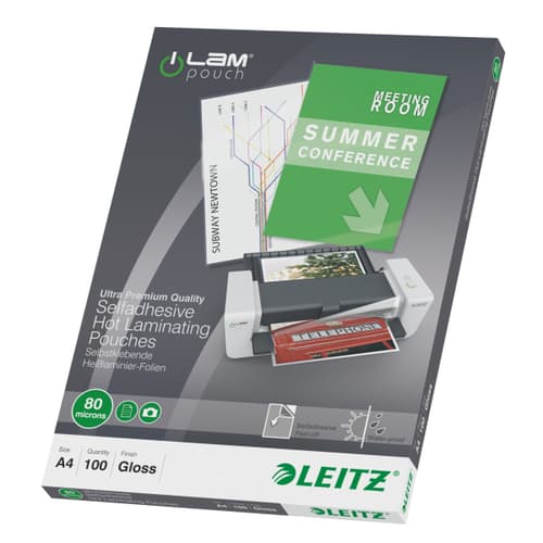 Leitz Laminointitasku 80mic A4 100kpl